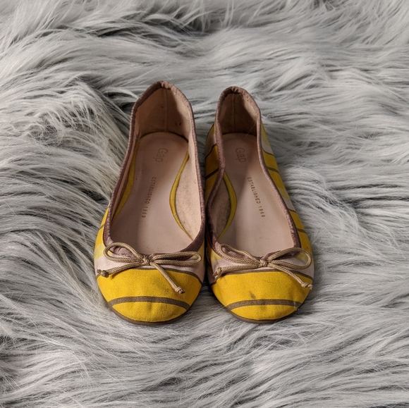 GAP Yellow Stripe Ballet Flats - Picture 5 of 12